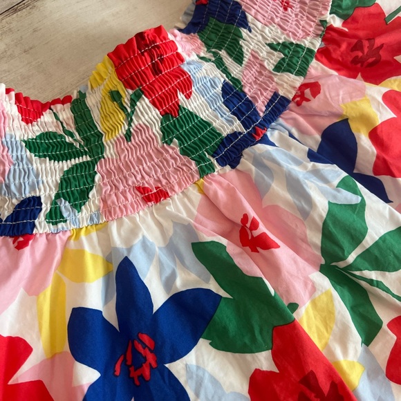 KARLIE FLORAL SMOCKED SKORT - Picture 2 of 5